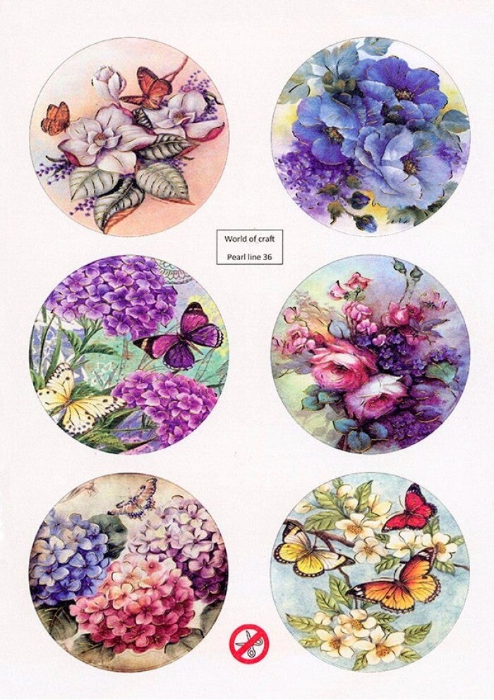 Scenery parelmoer - Butterflies round - 36