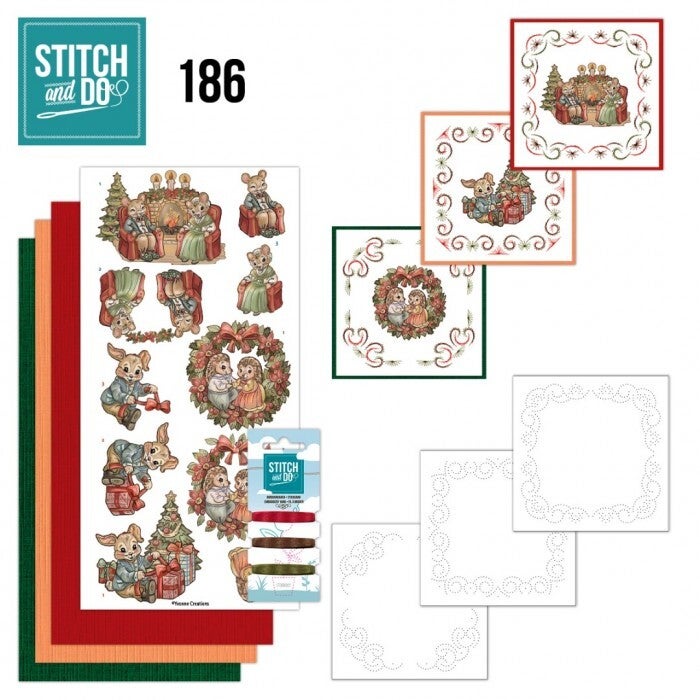 Stitch and do nr. 186 - Yvonne Creations - A gift for Christmas