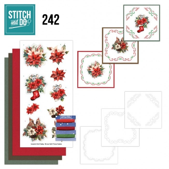 Stitch and do nr. 242 - Yvonne Creations - Floral Christmas