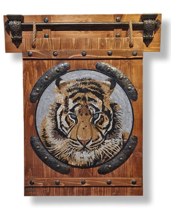 Tiger "Mosaic wall art"