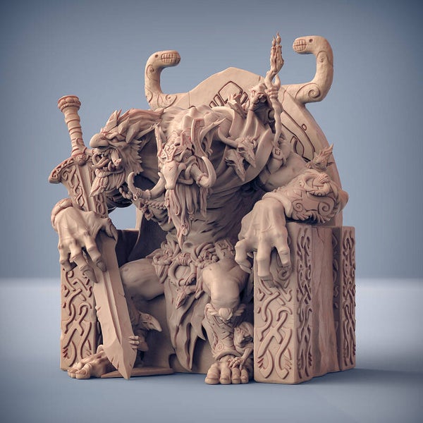 Trollking Drunvandel on Throne