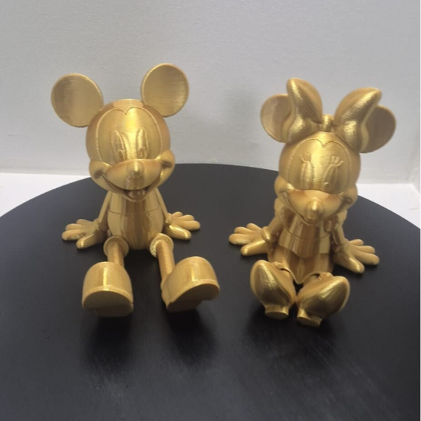 Gouden Mickey & Minnie Decoratie