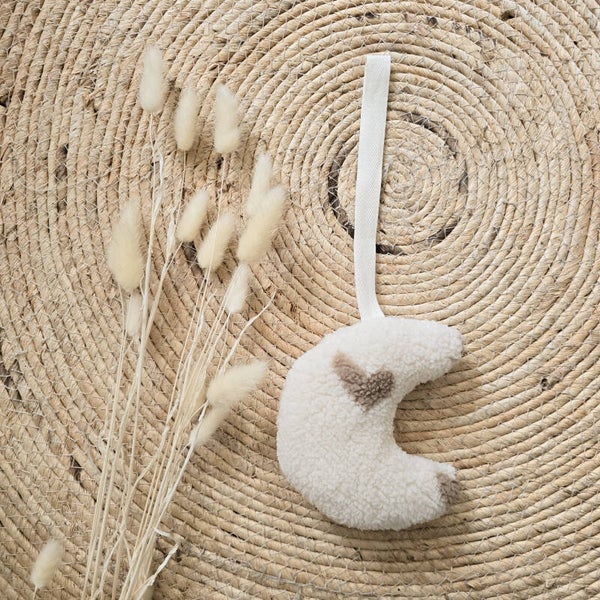 Speenkoord Moon - Teddy Ecru Hearts