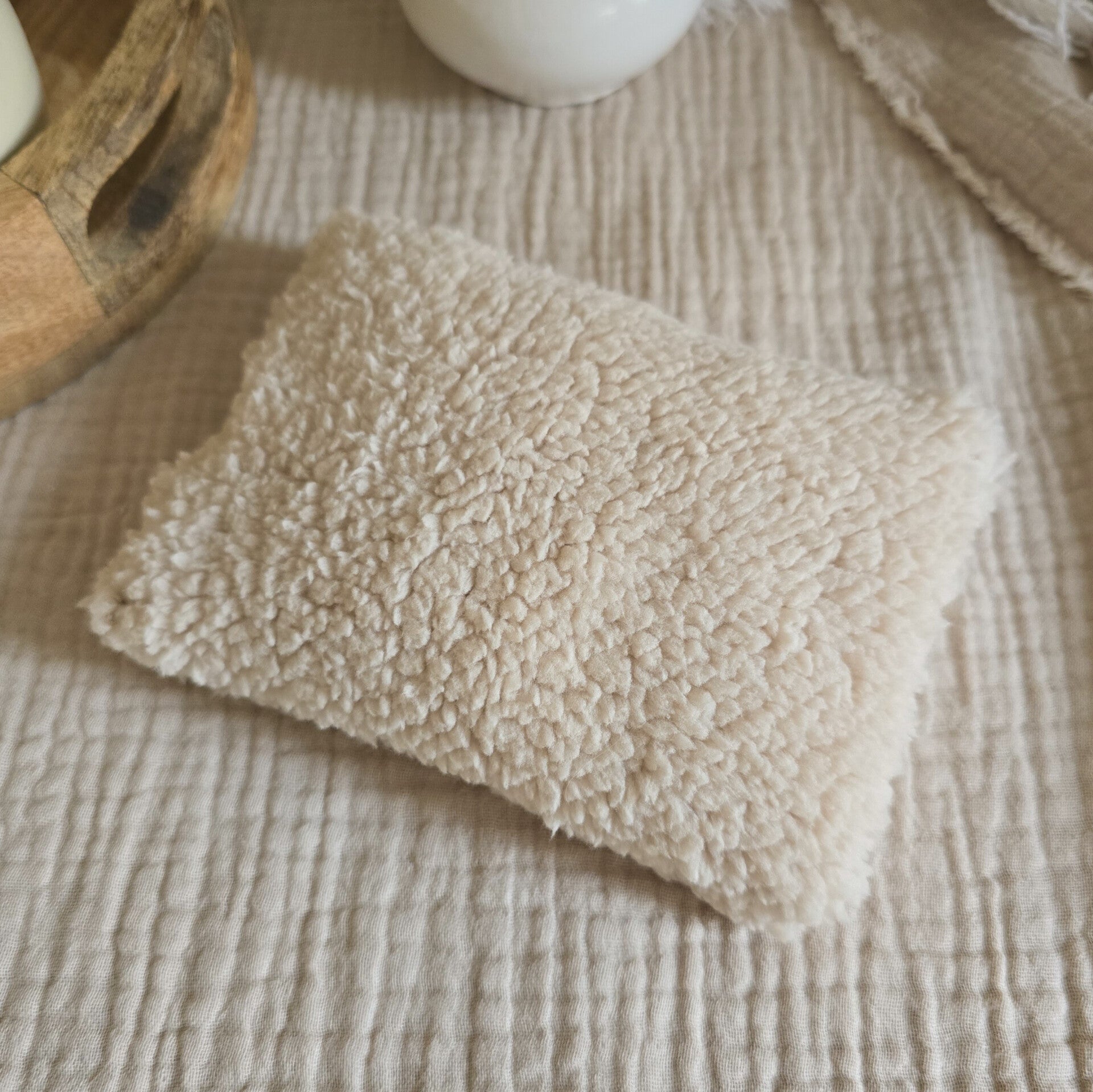 Sensorische Pittenzak | Fluffy Teddy Beige