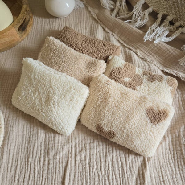 Sensorische Pittenzak | SET Teddy LoveFlower Ecru