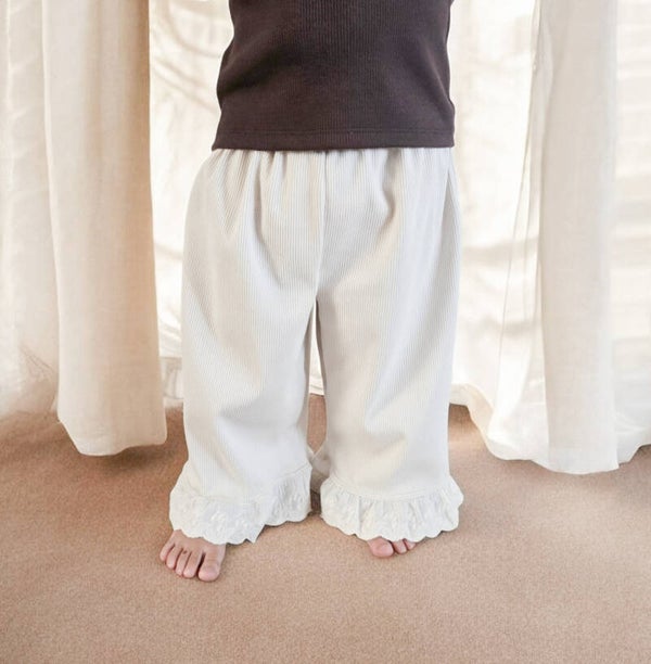 Broekje | Wide Leg | Natural Beige Kant