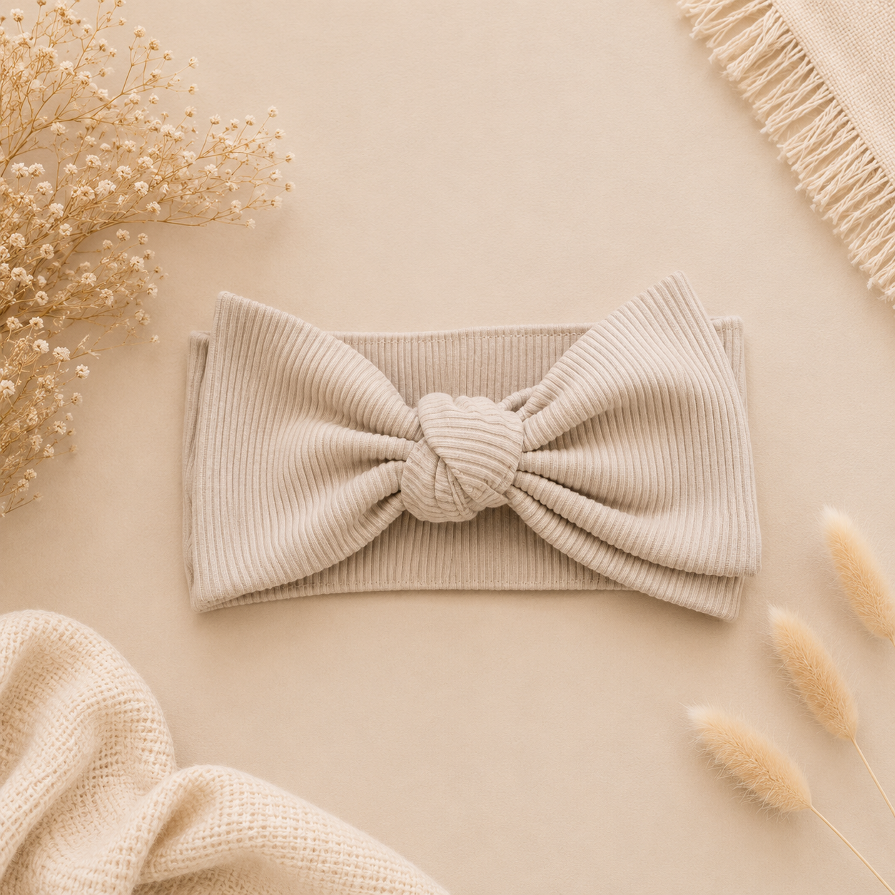 Haarband Babyrib Natural Beige