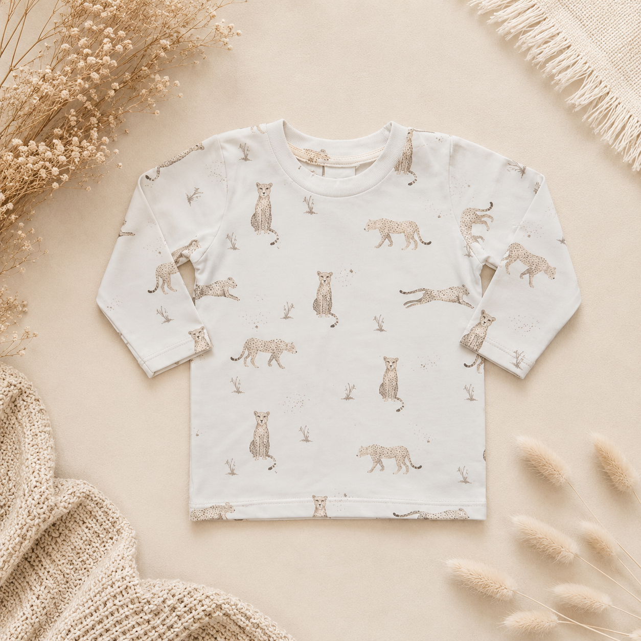 Shirt Cheetah | Ruffle optioneel.