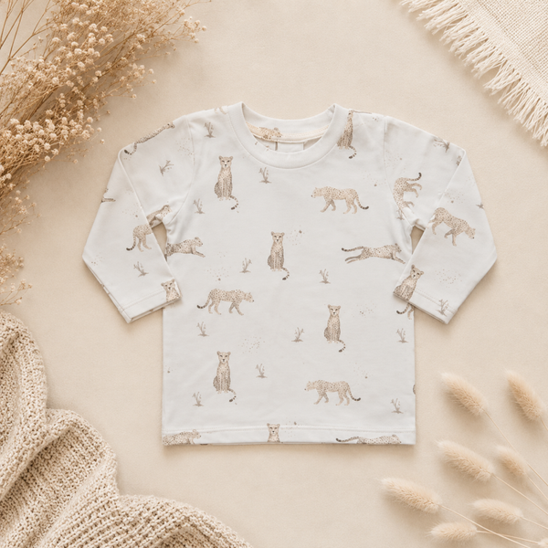 Shirt Cheetah | Ruffle optioneel.