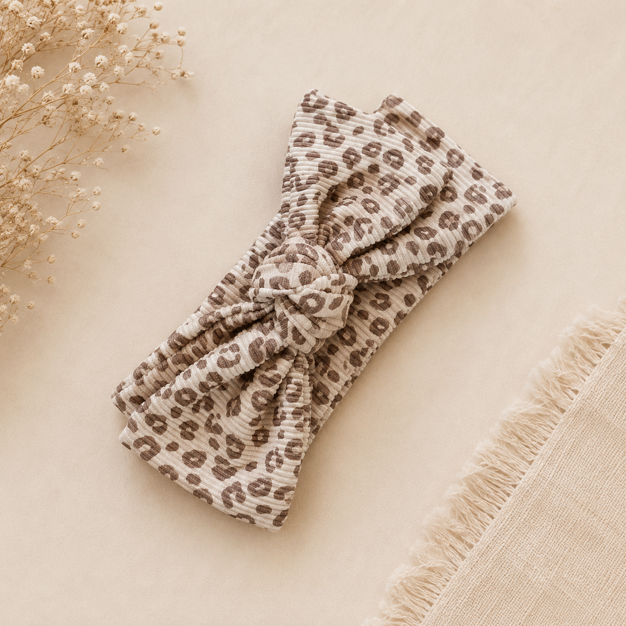 Haarband Baby Rib Leopard