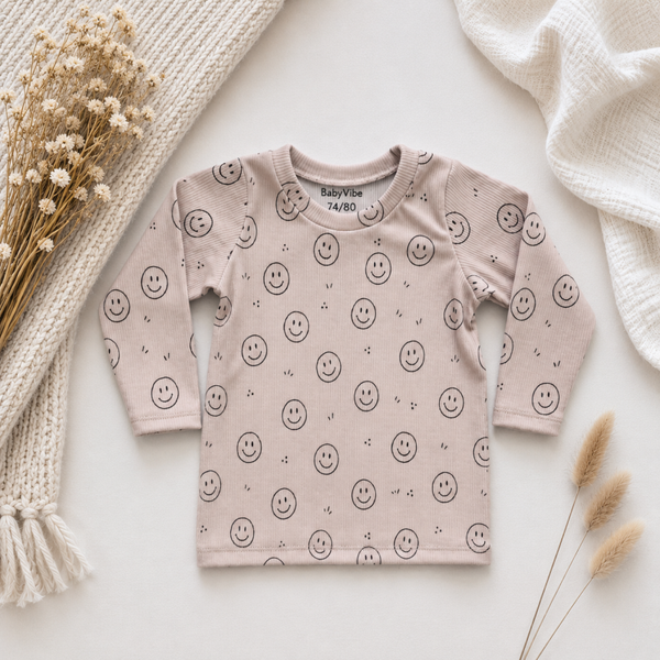 Shirt BabyRib Smiley | Ruffle optioneel.