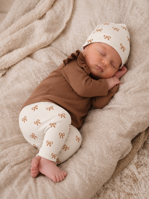 Broekje | BabyRib Cacao Bows