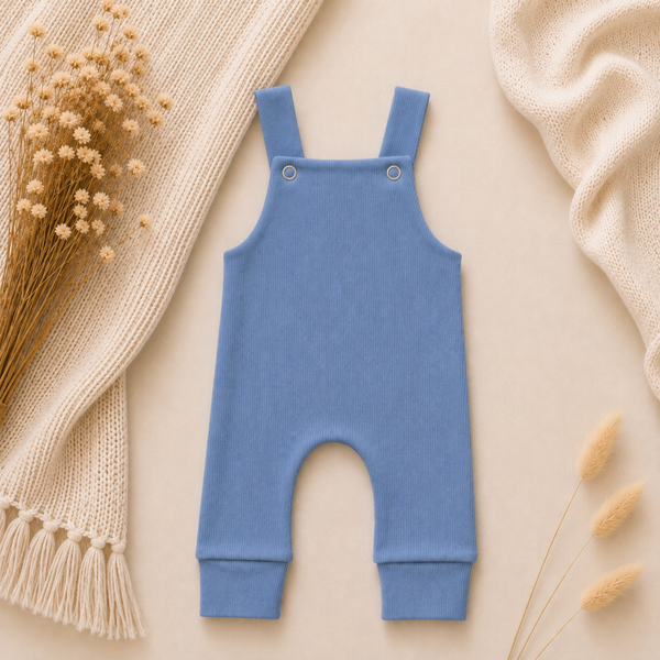 Tuinbroekje | BabyRib Jeans Blauw