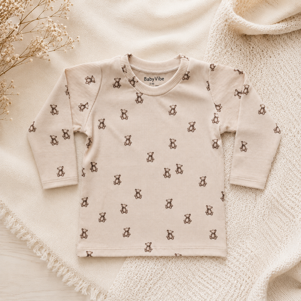 Shirt BabyRib Ted | Ruffle optioneel.