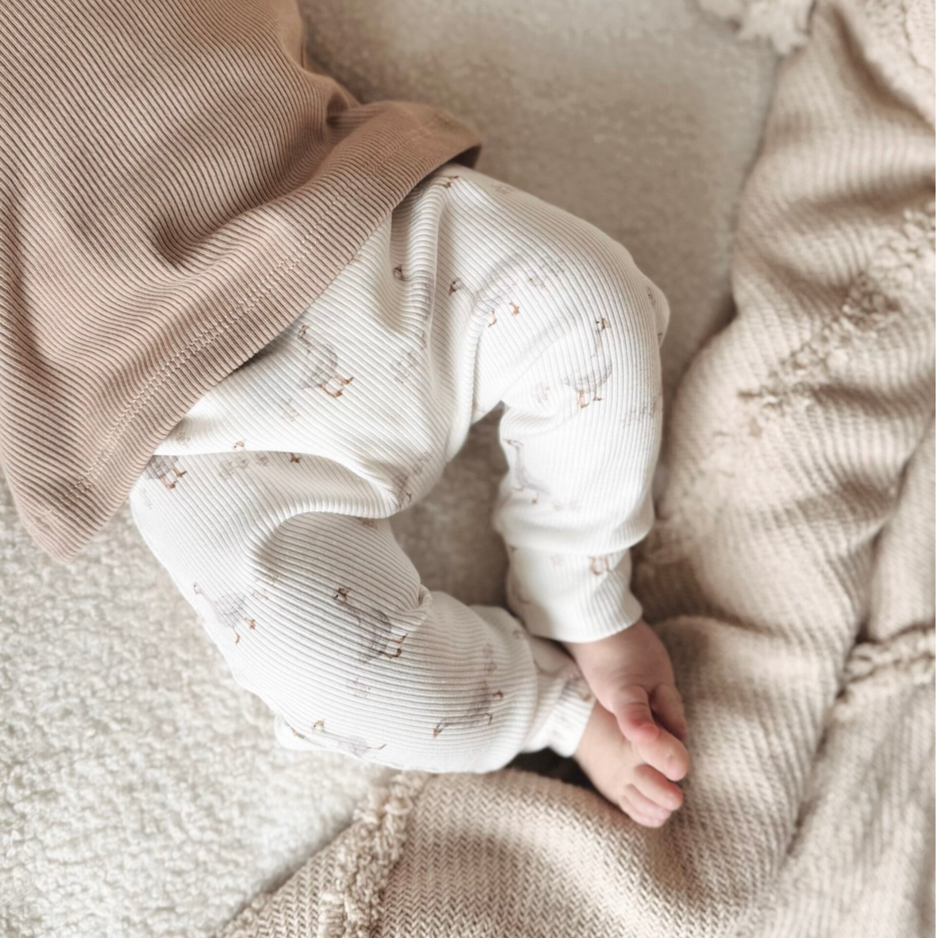 Babyrib White Ducks Pants