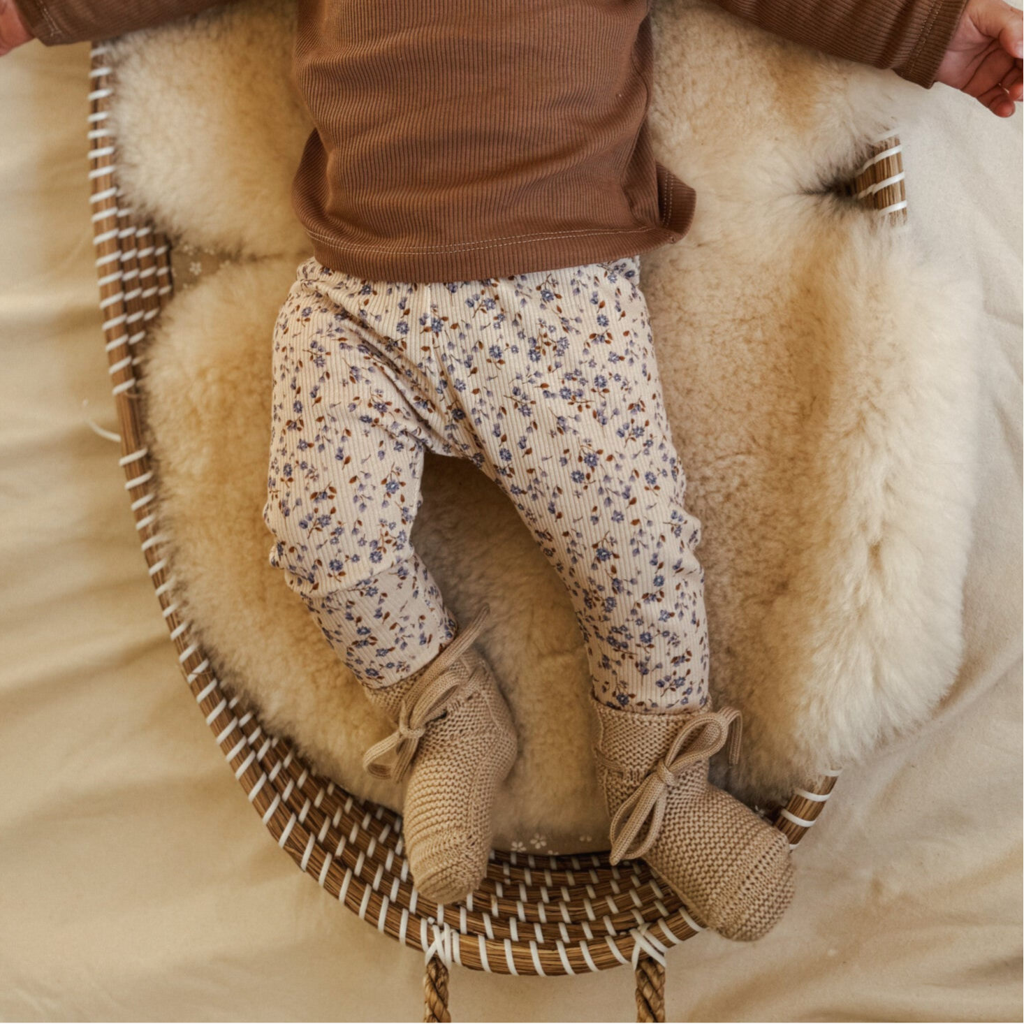 Babyrib Blue Flower Pants