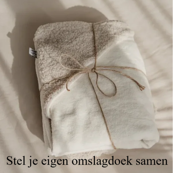 Stel je eigen omslagdoek samen.