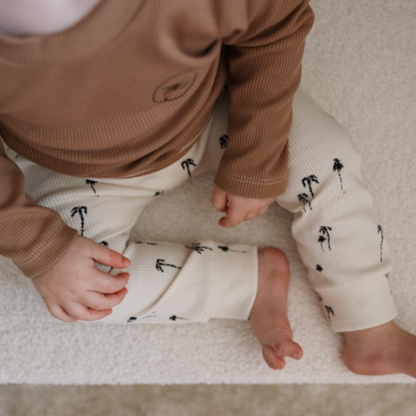 Baby Rib Palmtree Pants
