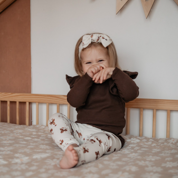 Broekje BabyRib Strawberry Leaves | Legging-Baggy-Flared.