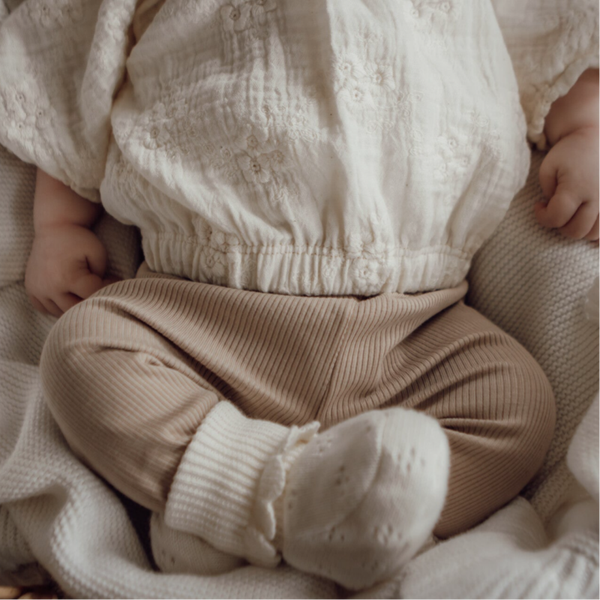 Babyrib Donker Beige Pants