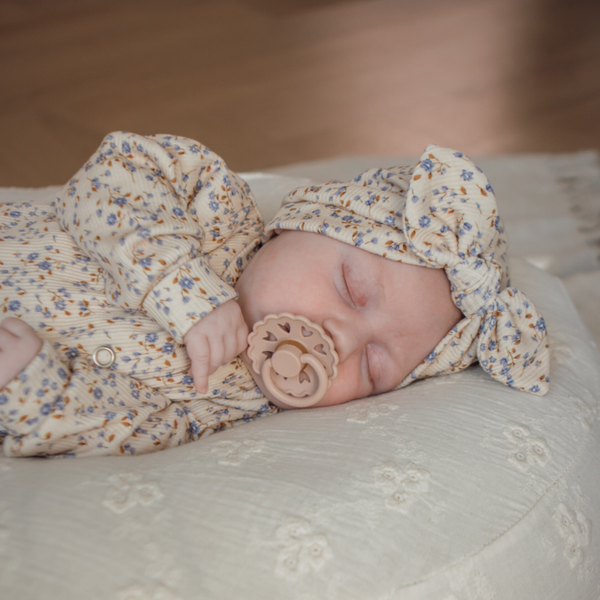 Turban - Babyrib Blue Flower