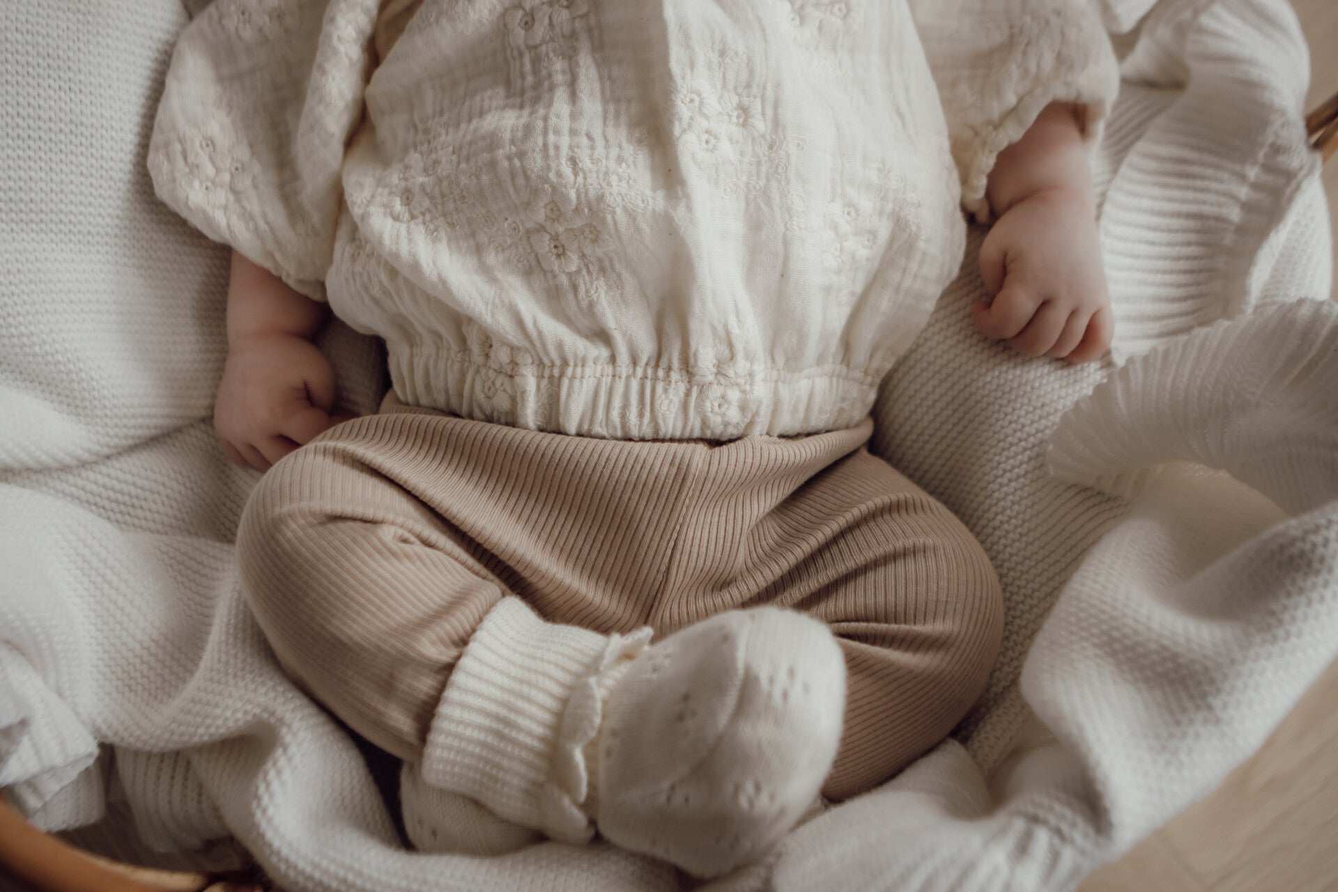 Broekje | BabyRib Donker Beige