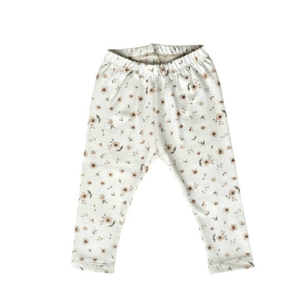 SALE - Floral Off White Pants