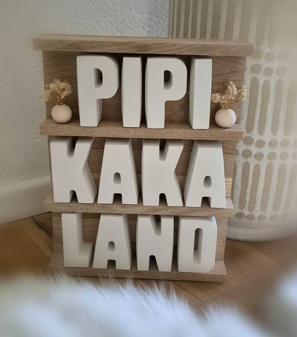 Aufsteller 'Pipi-Kaka-Land'