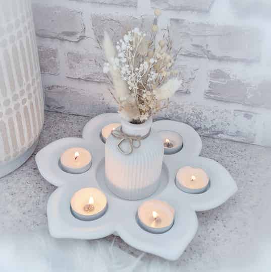 Teelichthalter 'Blume'