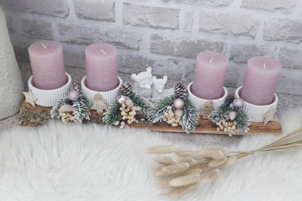 Adventsbrett "Hirsch-Liebe in Rosa" 🦌💗