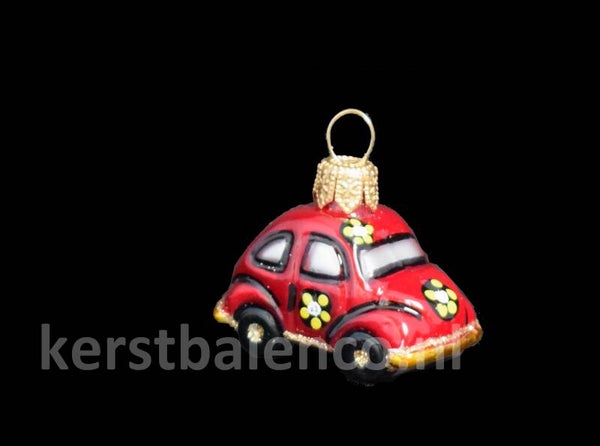 Kerstbal mini piece autootje