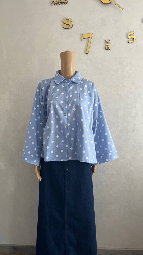 Chemise à pois