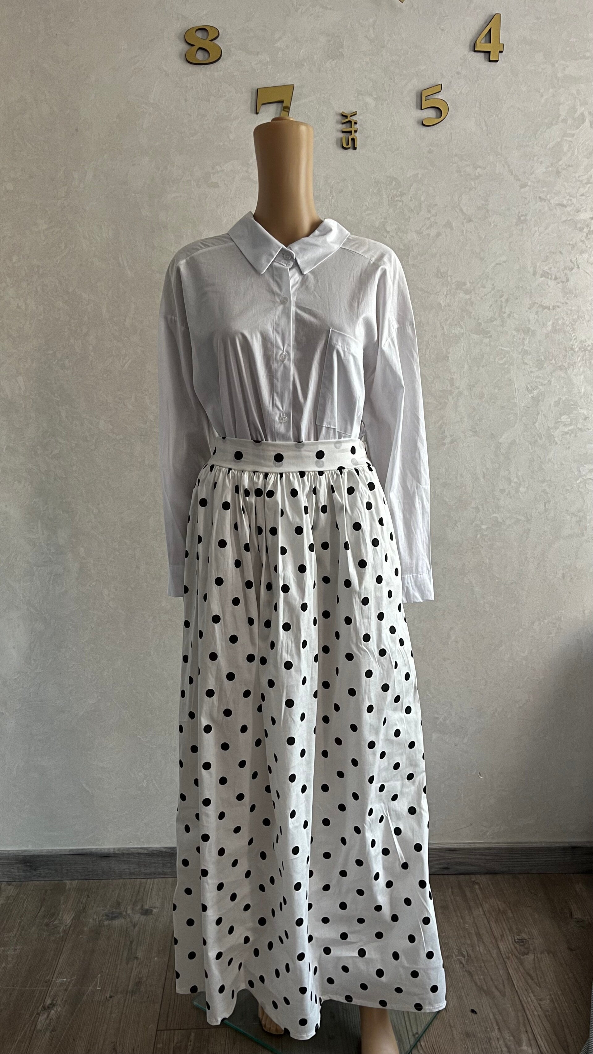 Jupe à pois