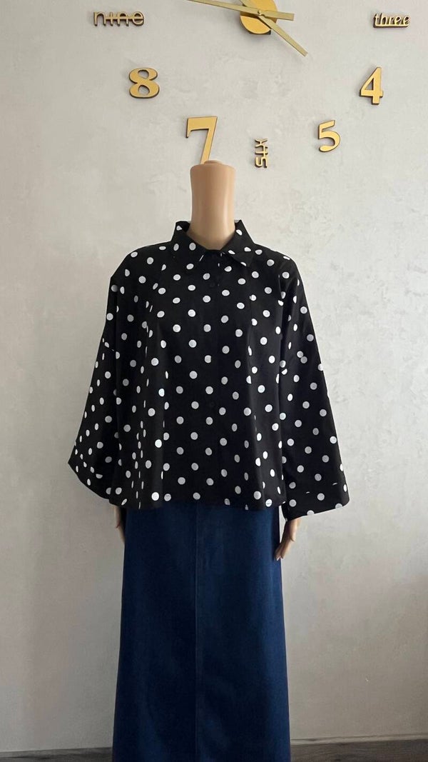 Chemise à pois