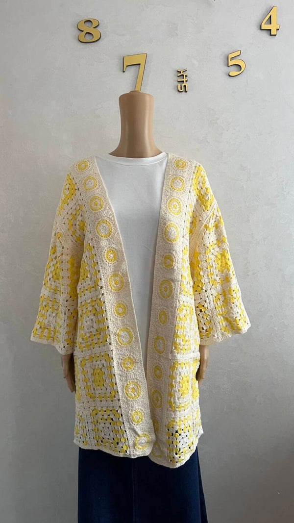 Gilet crochet long