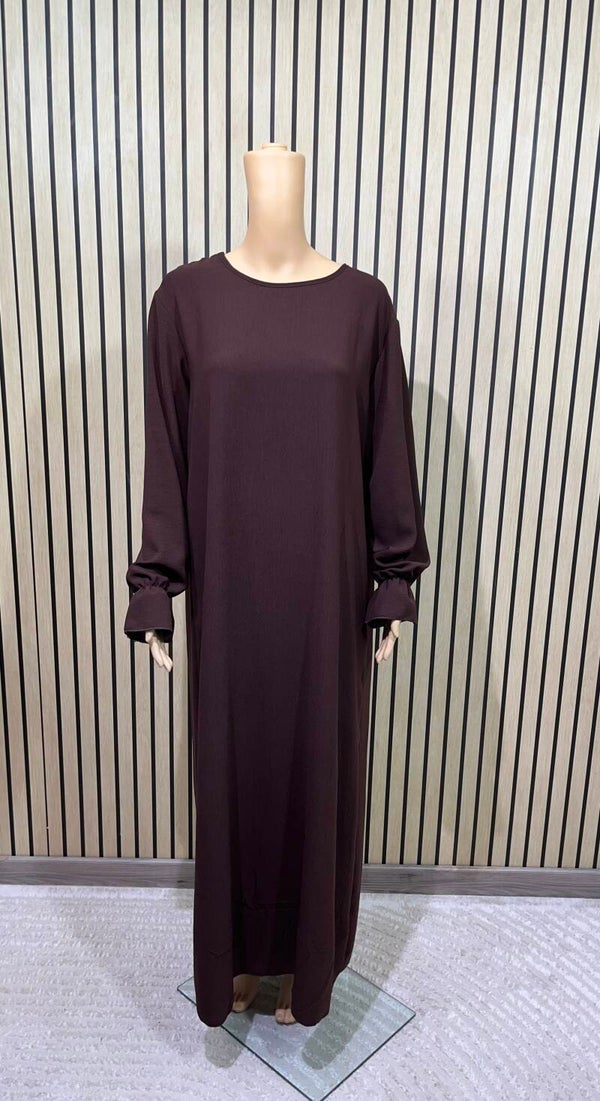 Abaya en jazz manche tulipe