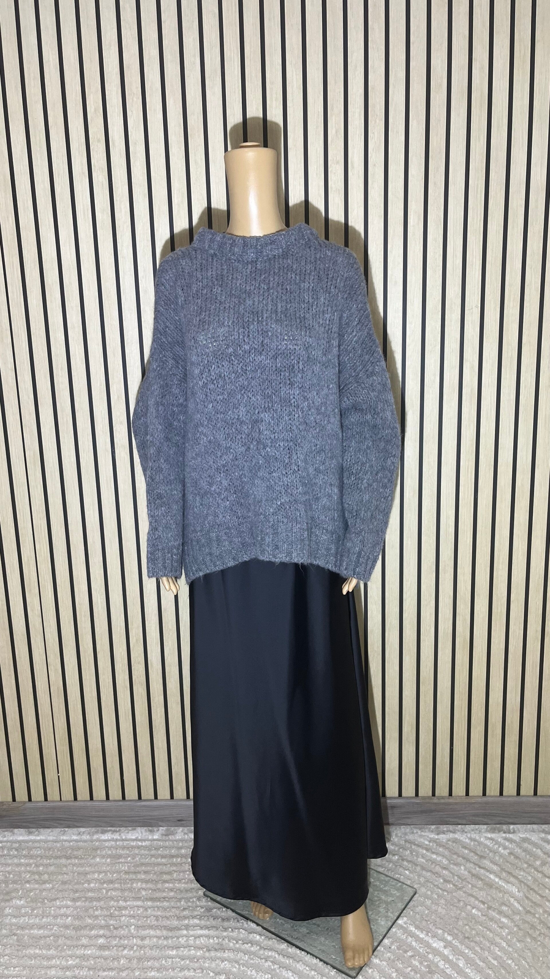 Pull en laine col rond