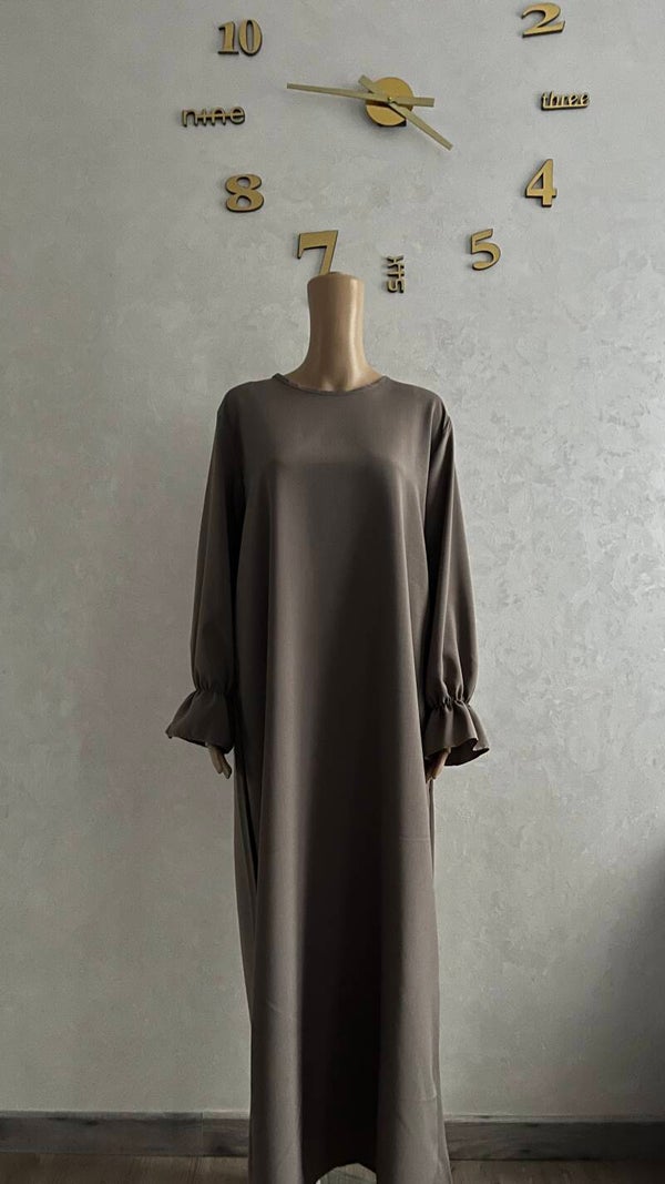 Abaya manche tulipe
