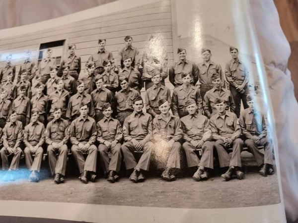 1944 Company B 775th Tank Battalion  (May 15th) Panoramic Photo