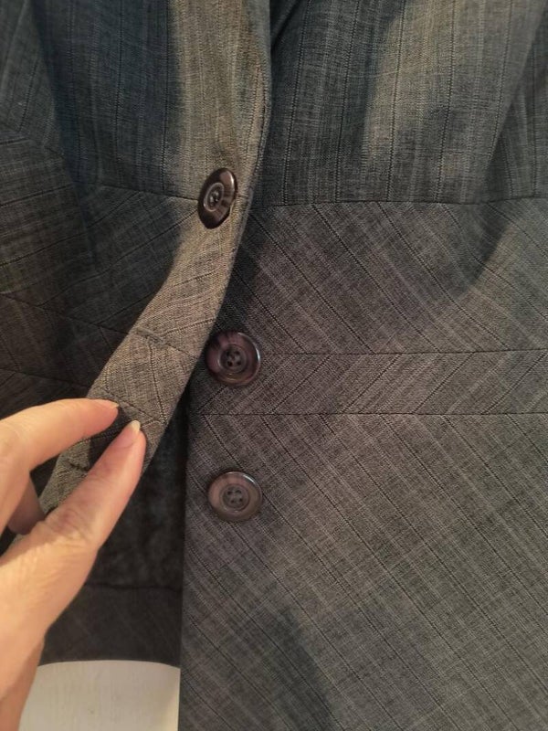 Grey striped jacket/blazer Size 18W