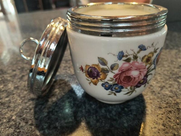Vintage Royal Worcester Porcelin Jar- Made in England Circa 1950s