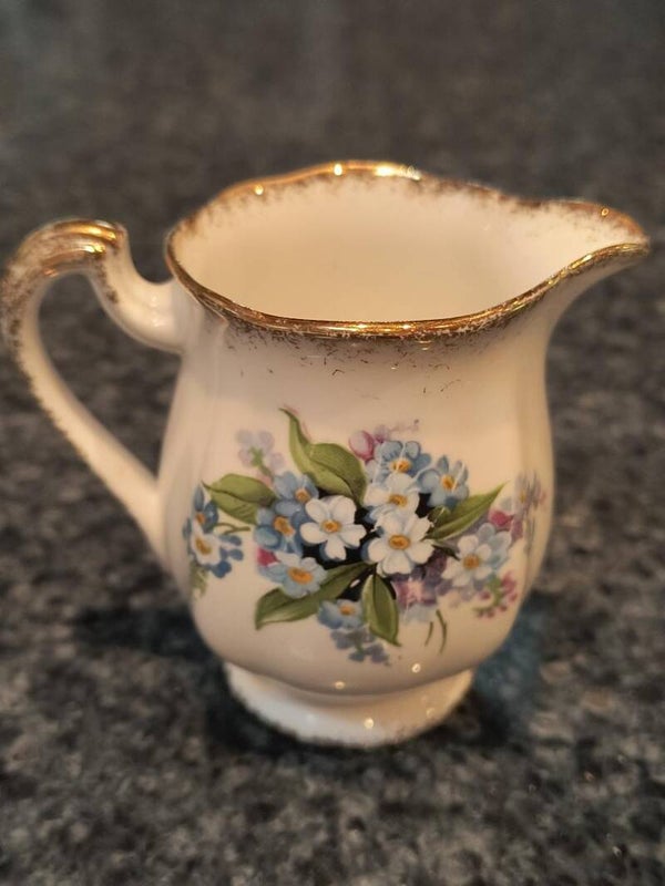 Small Royal Standard Fine bone China- Forget-me-not decorative pitcher