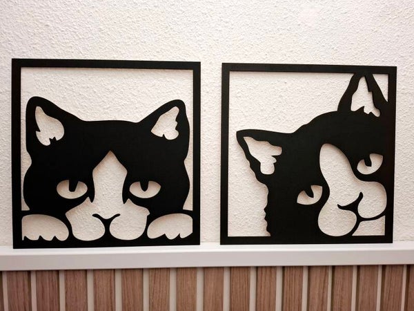 Katten wanddecoratie