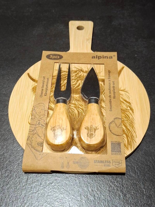 Kaasplankje messenset Hooglander