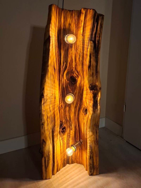 Boomstam vloerlamp 93 cm hoog