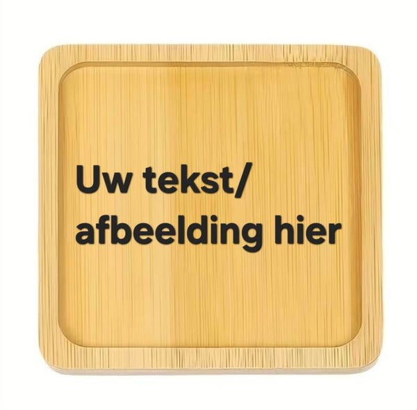 Bamboe onderzetter vierkant