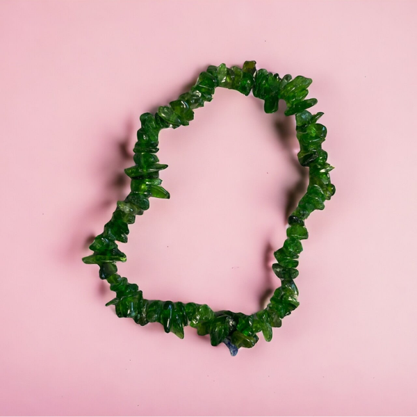Bracelet Baroque Diopside Vert