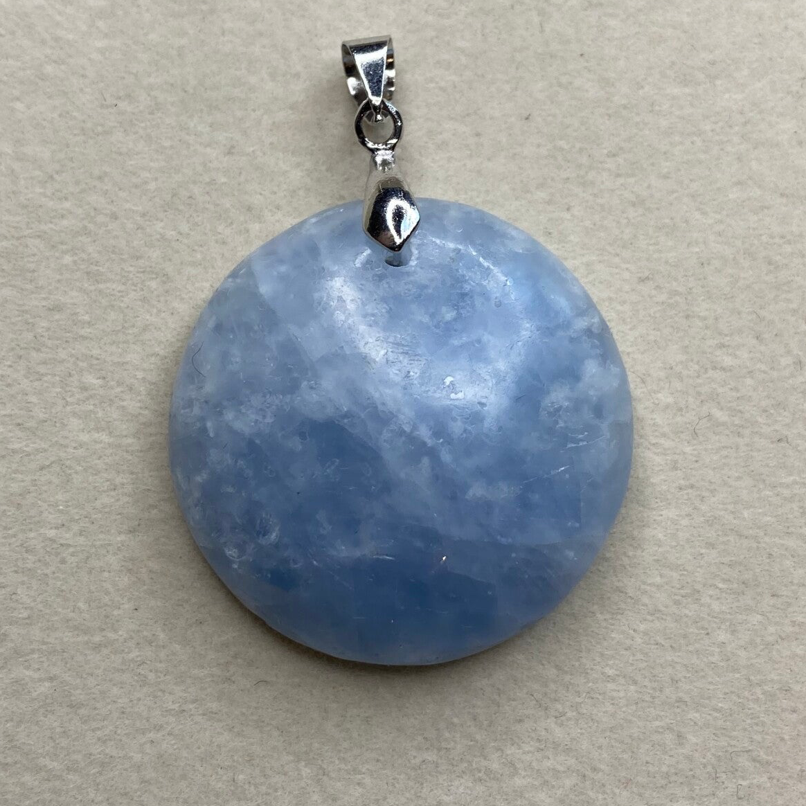 Pendentif Calcite Bleu 1