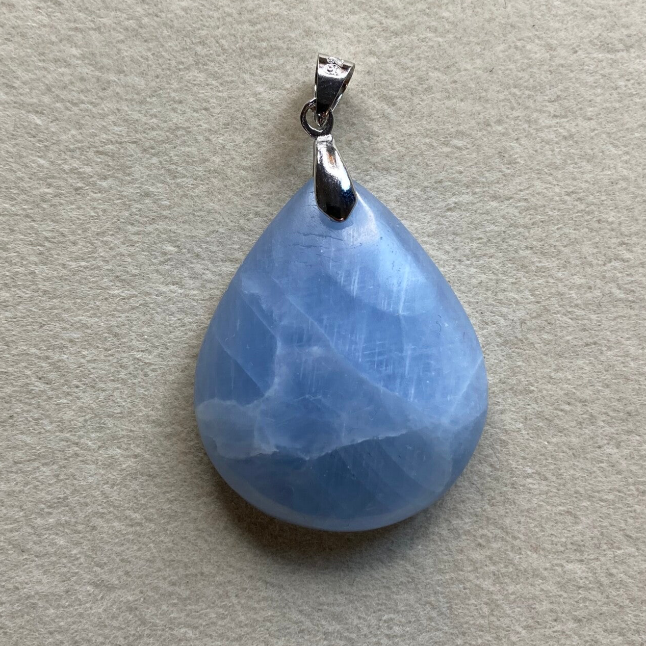Pendentif Calcite Bleu 7