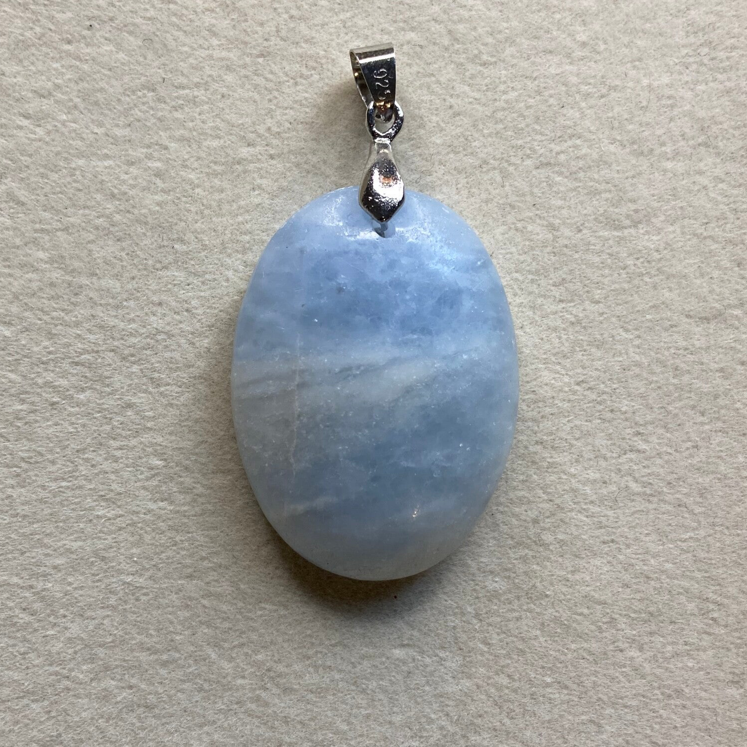 Pendentif Calcite Bleu 5